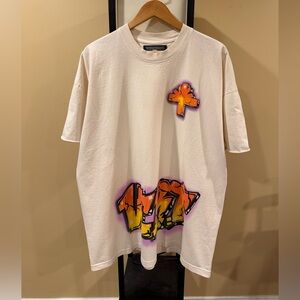 Vertabrae Graffiti / Art Paid in Full White Short Sleeve Tee